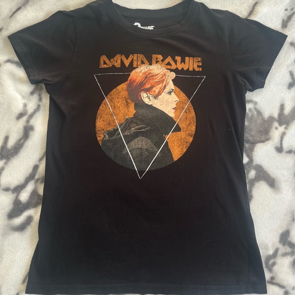 DAVID BOWIE Ladies Concert T- Shirt - Size LARGE
